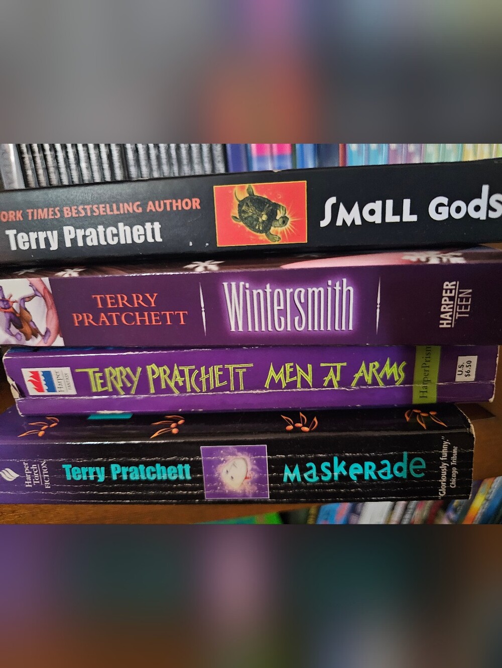 4 Terry Pratchett Paberback Discworld Books